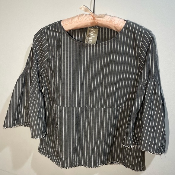 Anthropologie Dolan Striped Bell Sleeve Top Women’s Small Lightweight Summer - Picture 2 of 9